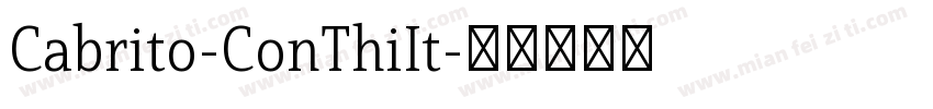 Cabrito-ConThiIt字体转换