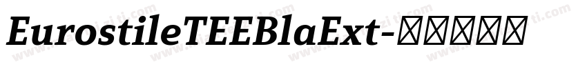 EurostileTEEBlaExt字体转换