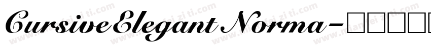 CursiveElegantNorma字体转换