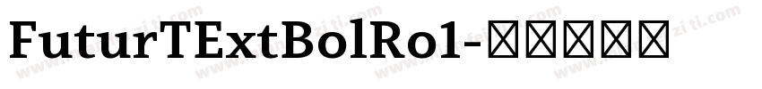 FuturTExtBolRo1字体转换