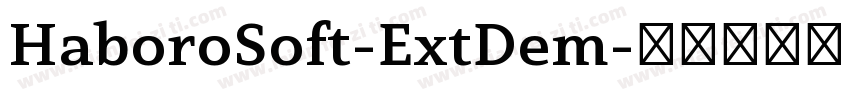 HaboroSoft-ExtDem字体转换