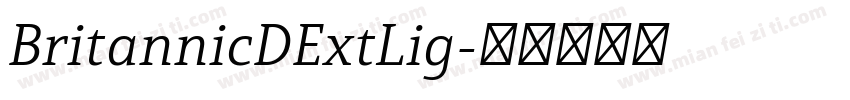 BritannicDExtLig字体转换