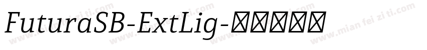 FuturaSB-ExtLig字体转换