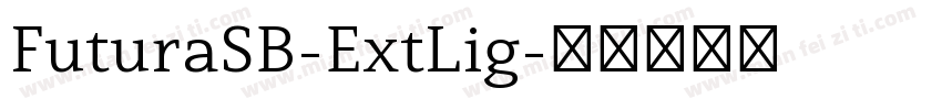 FuturaSB-ExtLig字体转换