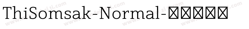 ThiSomsak-Normal字体转换