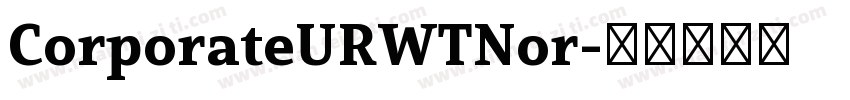 CorporateURWTNor字体转换