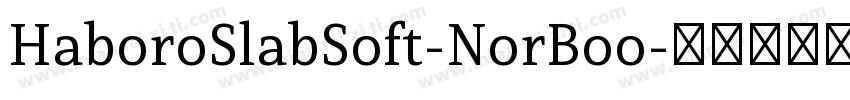HaboroSlabSoft-NorBoo字体转换