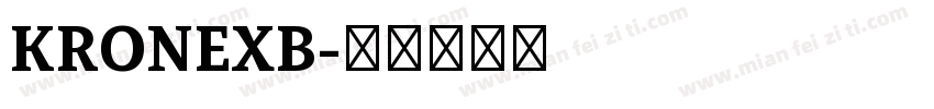 KRONEXB字体转换