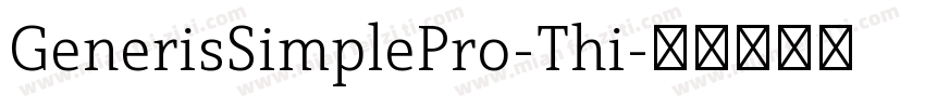 GenerisSimplePro-Thi字体转换