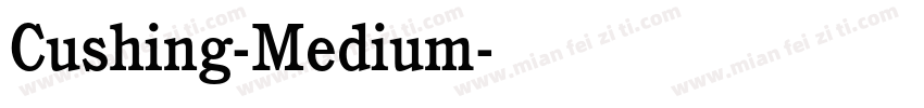 Cushing-Medium字体转换
