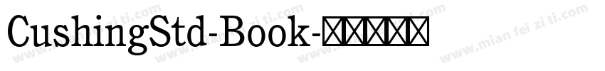CushingStd-Book字体转换