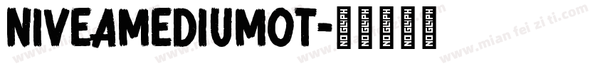 NiveaMediumOT字体转换