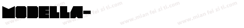 Modella字体转换