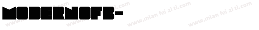 ModernoFB字体转换