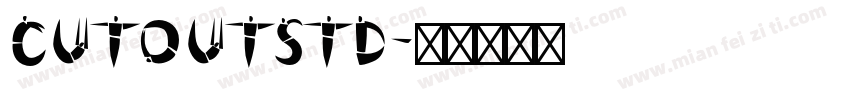 CutoutStd字体转换