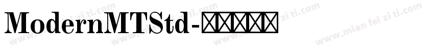 ModernMTStd字体转换