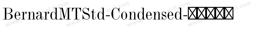BernardMTStd-Condensed字体转换
