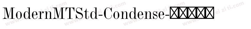 ModernMTStd-Condense字体转换