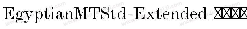 EgyptianMTStd-Extended字体转换