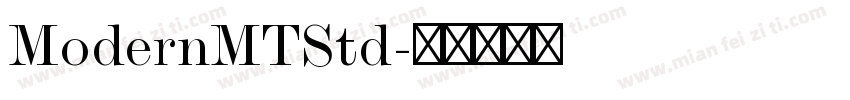 ModernMTStd字体转换