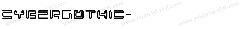CyberGothic字体转换