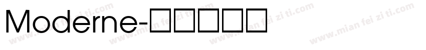 Moderne字体转换