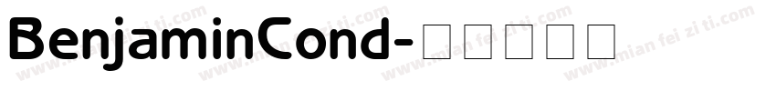 BenjaminCond字体转换
