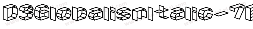 D3GlobalismItalic-7BlR字体转换