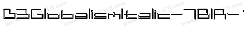 D3GlobalismItalic-7BlR字体转换