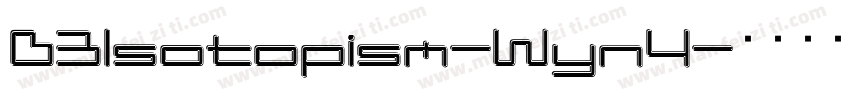 D3Isotopism-Wyn4字体转换