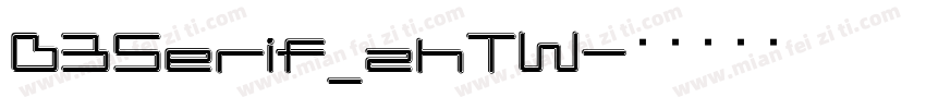 D3Serif_zhTW字体转换