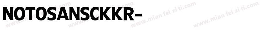 NotoSansCKkr字体转换
