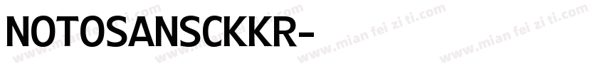 NotoSansCKkr字体转换
