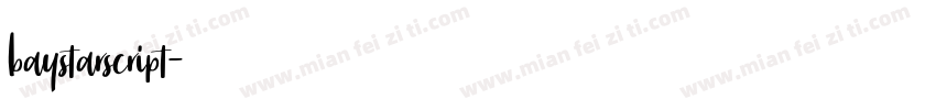 baystarscript字体转换