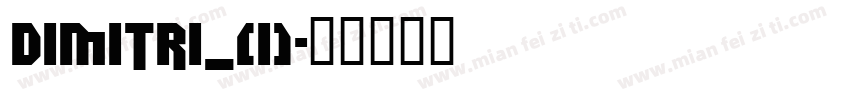 DIMITRI_(1)字体转换