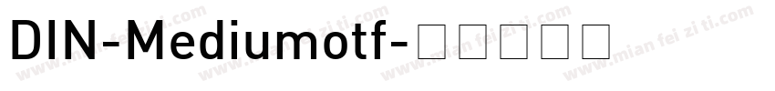 DIN-Mediumotf字体转换