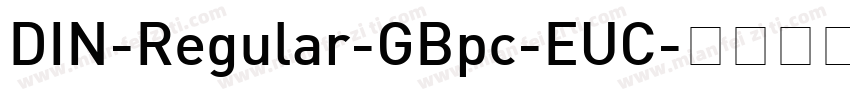 DIN-Regular-GBpc-EUC字体转换
