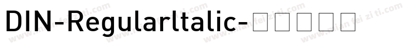 DIN-Regularltalic字体转换