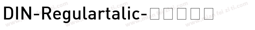 DIN-Regulartalic字体转换