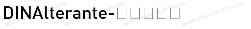 DINAlterante字体转换
