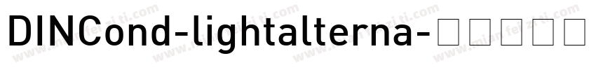 DINCond-lightalterna字体转换