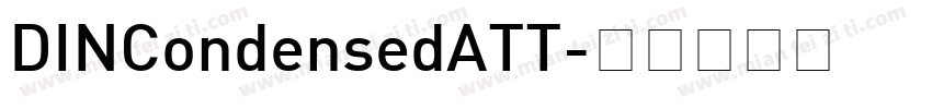 DINCondensedATT字体转换