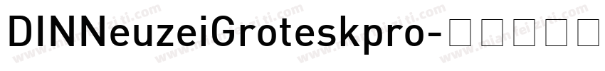 DINNeuzeiGroteskpro字体转换