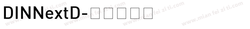 DINNextD字体转换