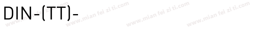 DIN-(TT)字体转换