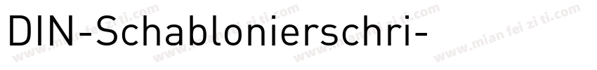 DIN-Schablonierschri字体转换