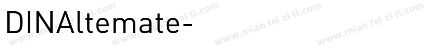 DINAltemate字体转换
