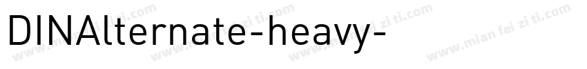 DINAlternate-heavy字体转换