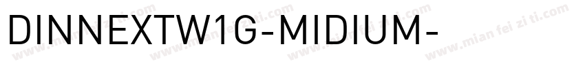 DINNEXTW1G-MIDIUM字体转换