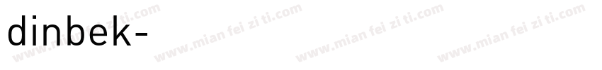 dinbek字体转换